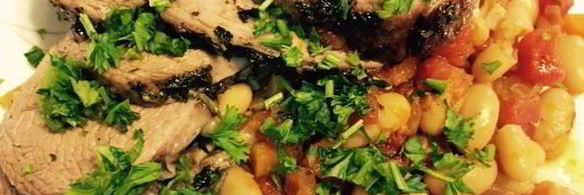 фасоль с овощами