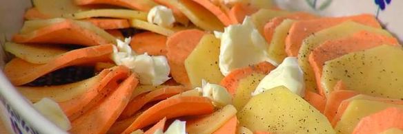 гратен из двух видов картофеля