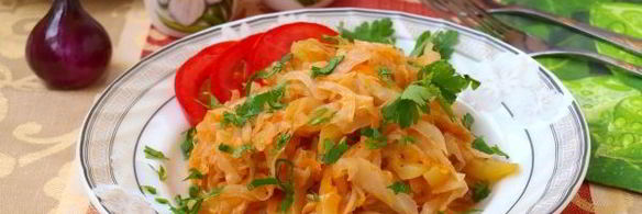 капуста тушеная с кабачками