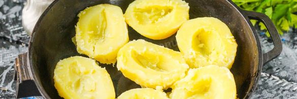 картофель фаршированный фаршем в духовке