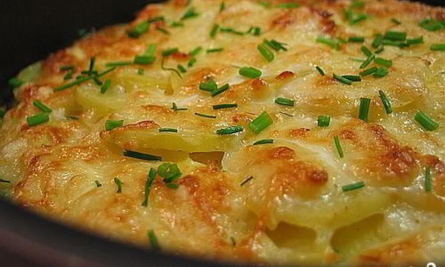 Рецепт картофеля запеченного пода сырома