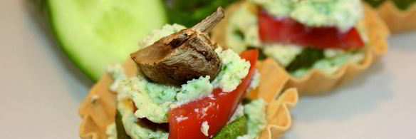 корзиночки с запеченными овощами