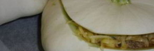 патиссоны, фаршированные печенью