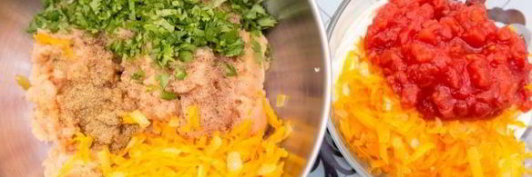 перец, фаршированный куриным фаршем и кускусом