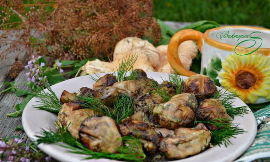 Рецепт шампиньонов на гриле