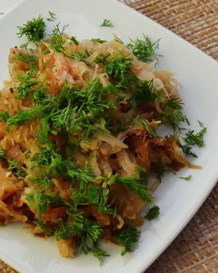 Тушеная капуста с мясом