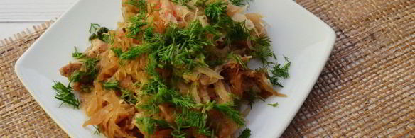 тушеная капуста с мясом