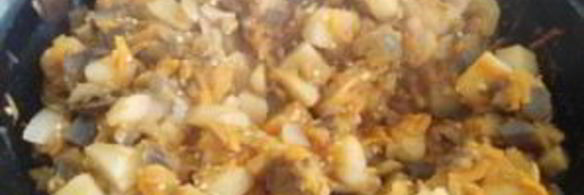 тушеная картошка с овощами