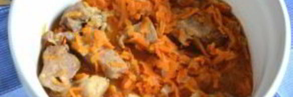 тыква в духовке с мясом