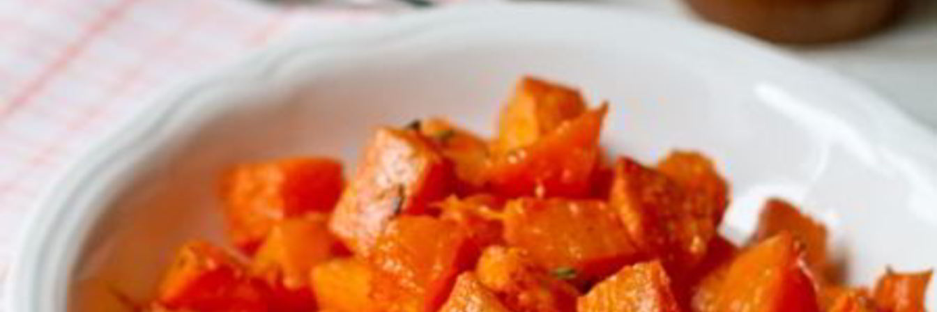 Запеченная тыква с тимьяном