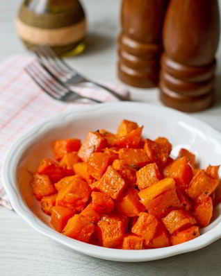 Запеченная тыква с тимьяном