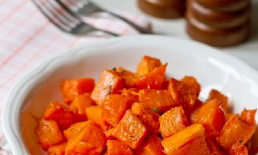 Рецепт запеченной тыквы с тимьяном