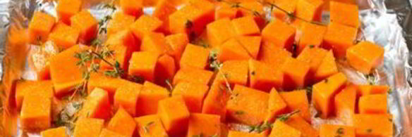 запеченная тыква с тимьяном