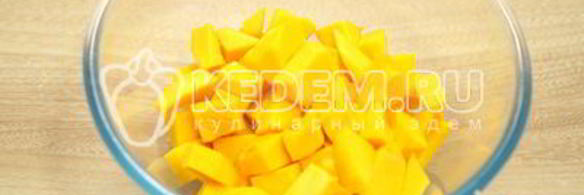 запеченная тыква с творогом