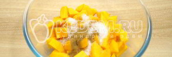 запеченная тыква с творогом