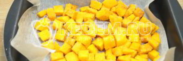 запеченная тыква с творогом