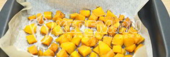 запеченная тыква с творогом