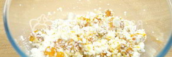 запеченная тыква с творогом