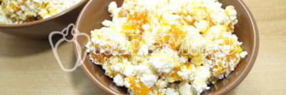 запеченная тыква с творогом