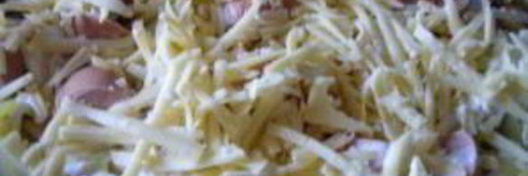 запеченный картофель с сосисками