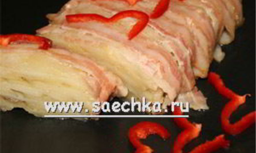Рецепт запеченного картофеля в беконе, yukon gold potato terrine
