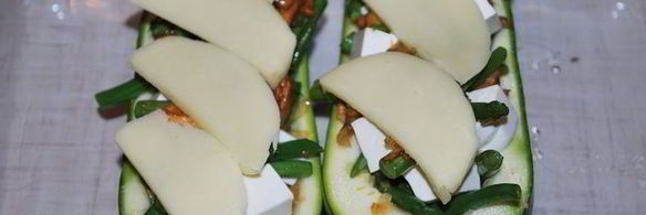 запеченные цукини с лисичками и фетой