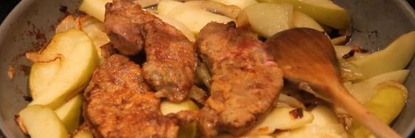 говяжья печень жареная с луком