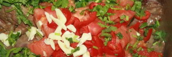 индюшиная печень с овощами в сметанном соусе в мультиварке