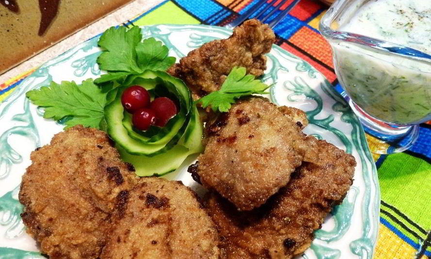 Рецепт куриной печени, маринованной в сметане