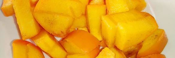 куриная печень с хурмой