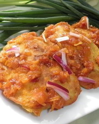 Куриная печень с манго