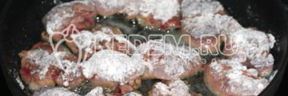 куриная печень с овощами