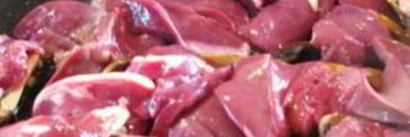 куриная печень с шампиньонами