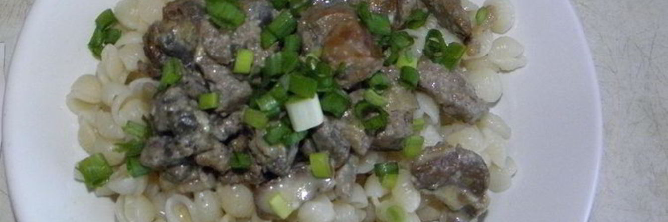 Куриная печень со сливками