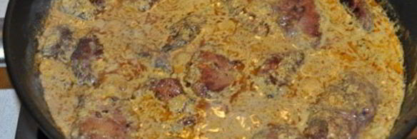 печень индейки в орехово-чесночном соусе