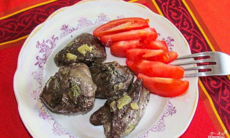 Рецепт печени индейки в сметане