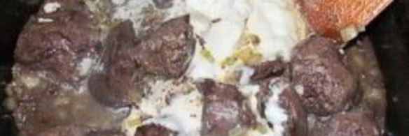 печень индейки в сметане