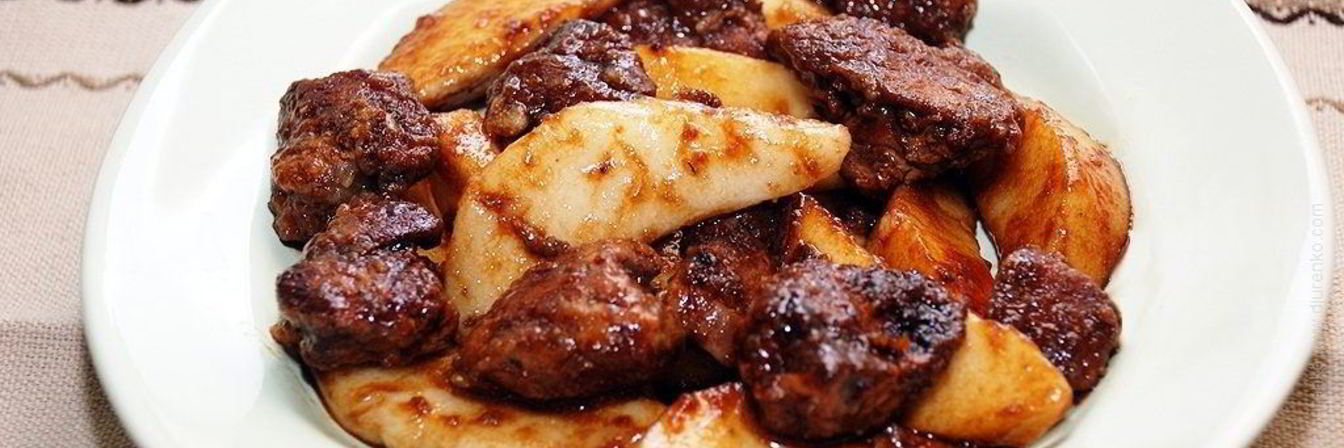 Печень куриная на сковороде