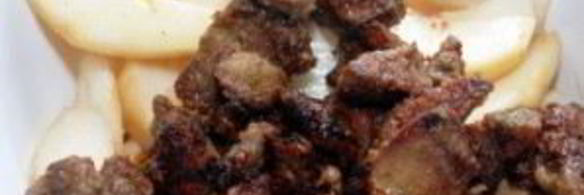 печень куриная на сковороде