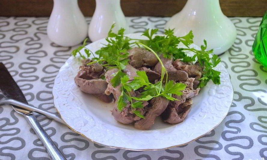 Рецепт печени куриной, отварной