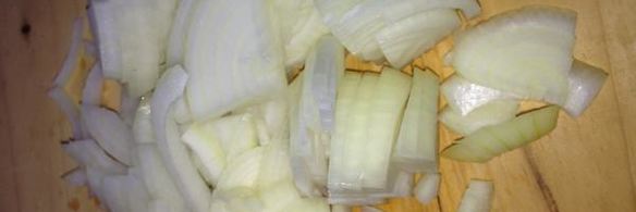 печень куриная, тушеная с карри