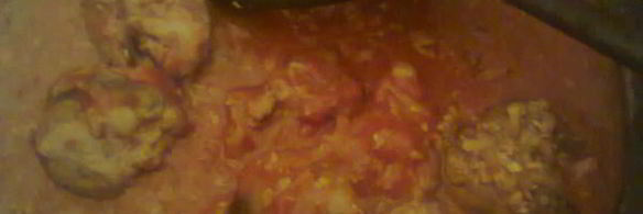 печень куриная, тушеная вином