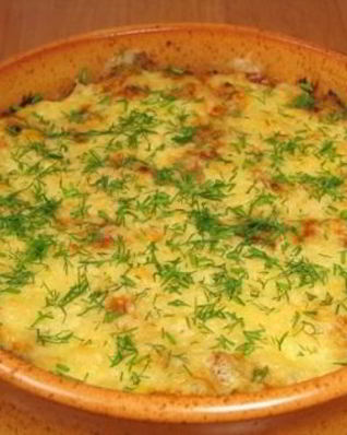 Печень с картофелем в горшочке