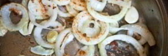 печень с луком и сметаной