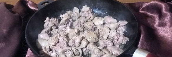 печень с овощами за 15 минут