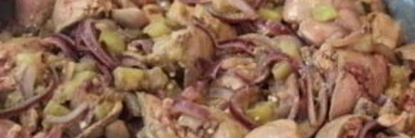 печень с овощами