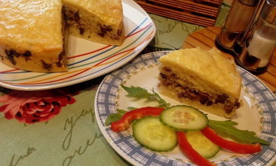 Рецепт печени с рисома в тесте