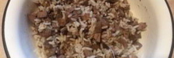 печень с рисом в тесте