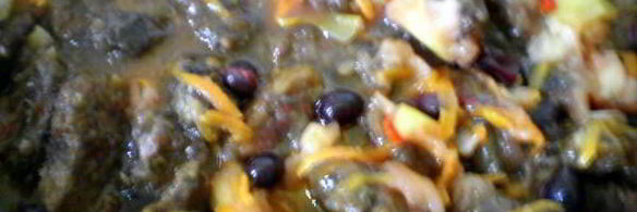 печень с яблоками и черной смородиной