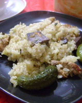 Печень со свининой